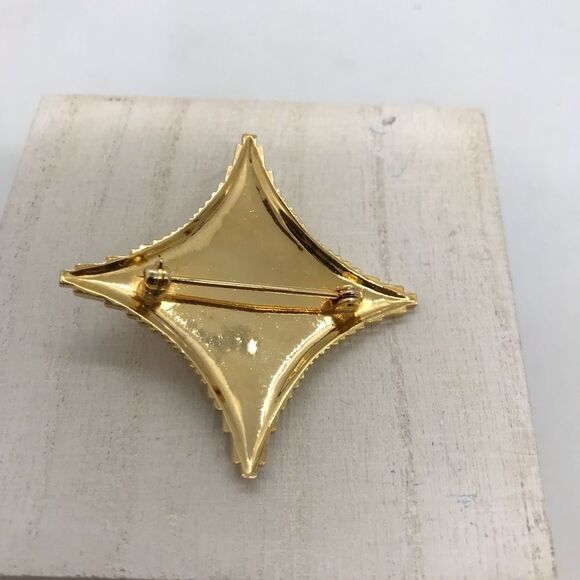 Accessocraft Gold Star Brooch Vintage 60s - Picture 3 of 6